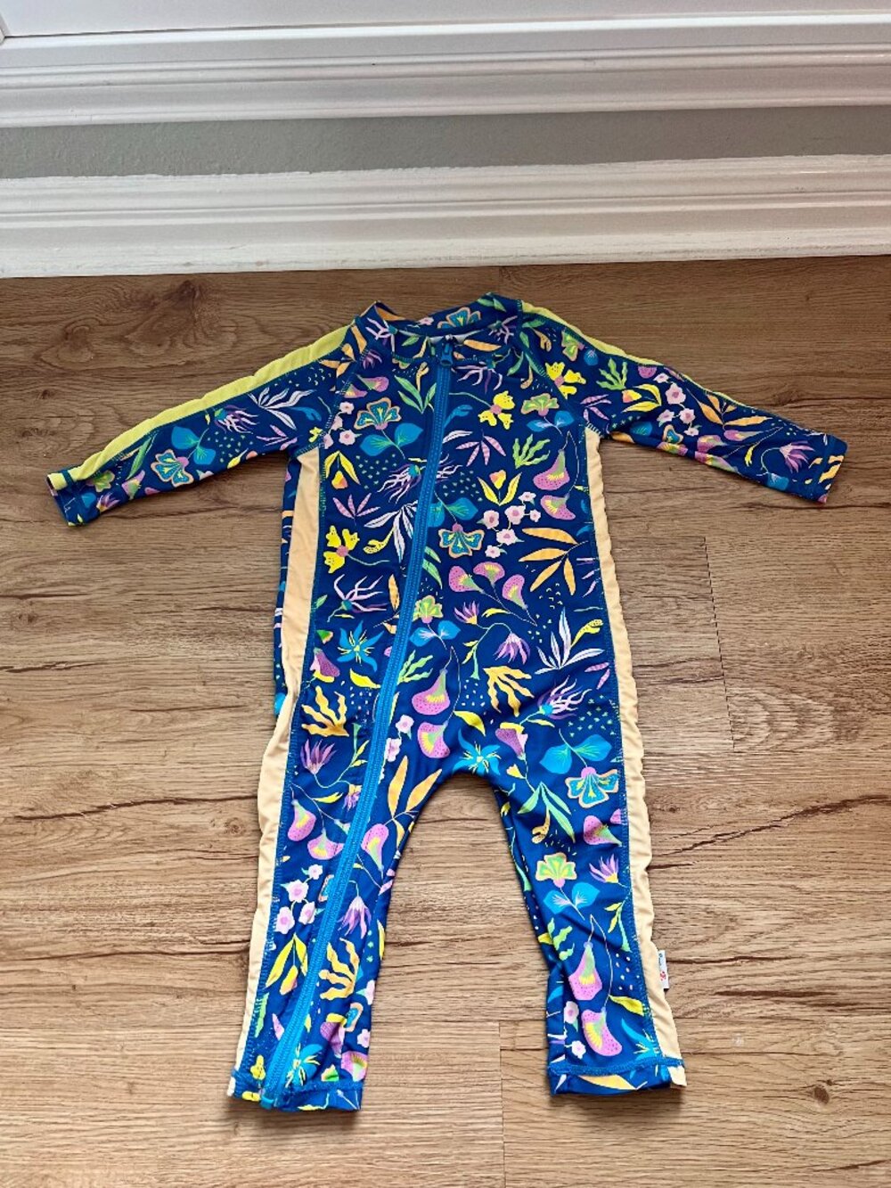 Swimzip - Sunsuit - Long Sleeve Romper Swimsuit "Tropadelic" - 18Months